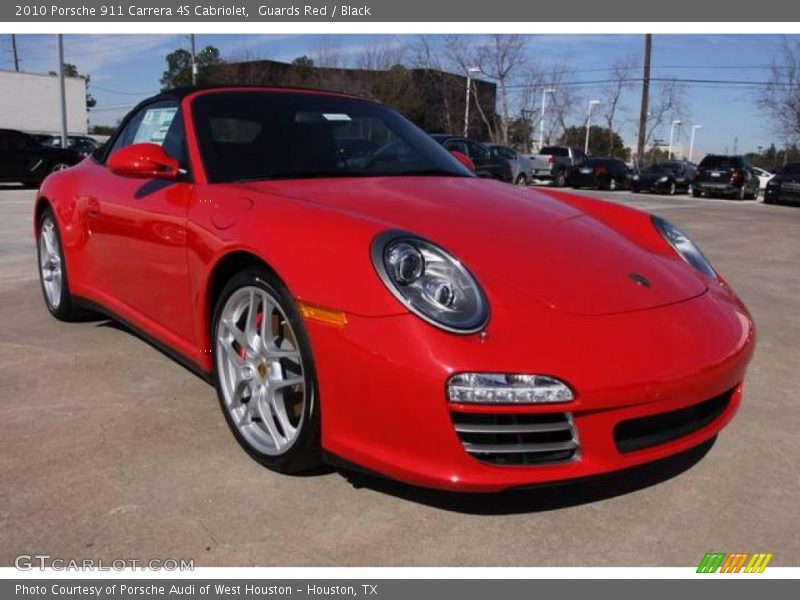 Guards Red / Black 2010 Porsche 911 Carrera 4S Cabriolet