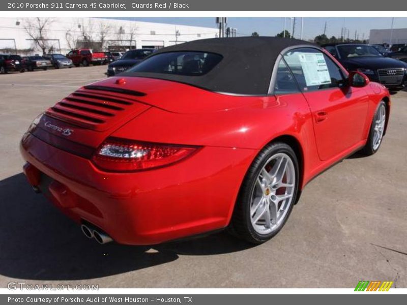 Guards Red / Black 2010 Porsche 911 Carrera 4S Cabriolet