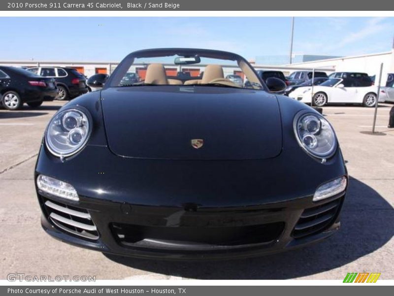 Black / Sand Beige 2010 Porsche 911 Carrera 4S Cabriolet