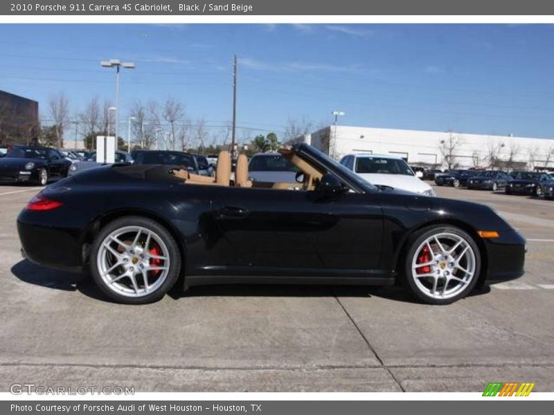 Black / Sand Beige 2010 Porsche 911 Carrera 4S Cabriolet