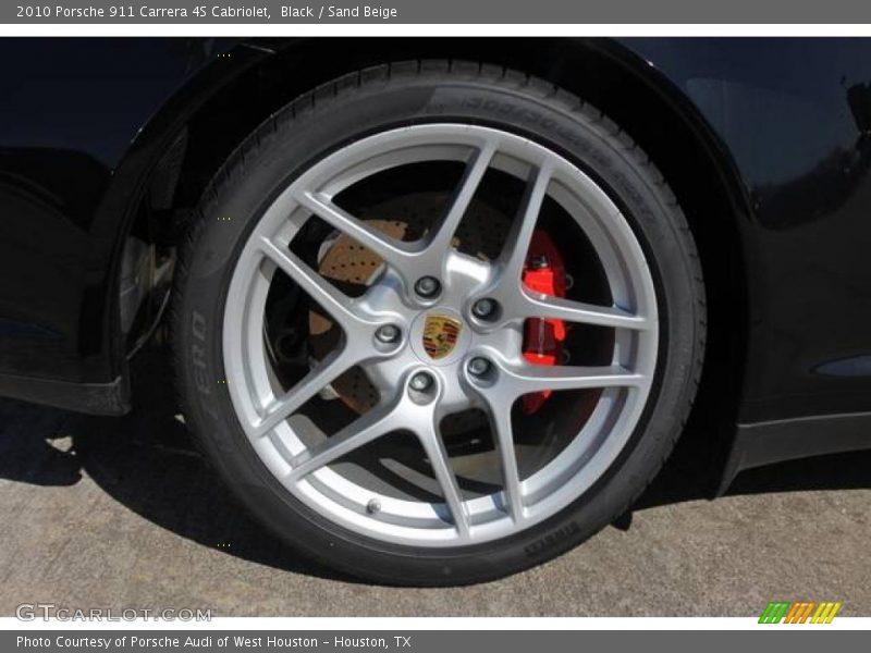 Black / Sand Beige 2010 Porsche 911 Carrera 4S Cabriolet