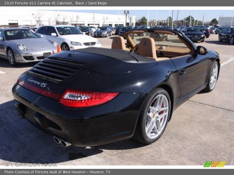 Black / Sand Beige 2010 Porsche 911 Carrera 4S Cabriolet