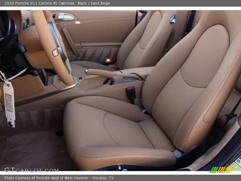 Black / Sand Beige 2010 Porsche 911 Carrera 4S Cabriolet