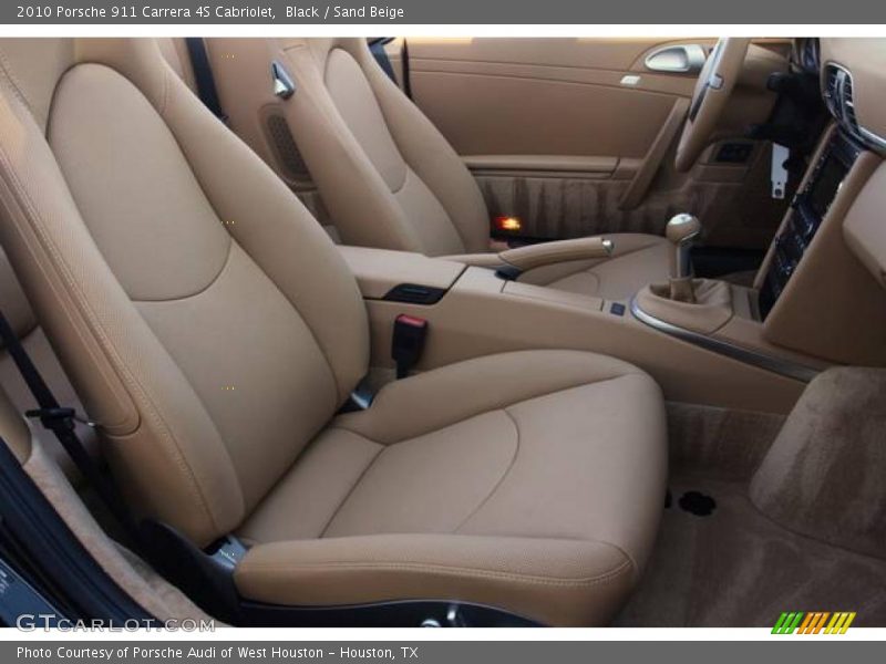 Black / Sand Beige 2010 Porsche 911 Carrera 4S Cabriolet