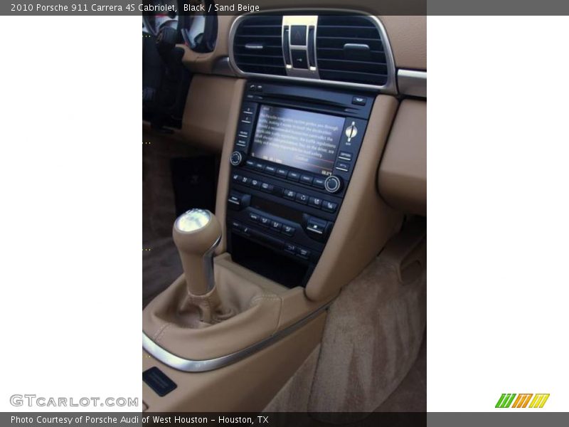 Black / Sand Beige 2010 Porsche 911 Carrera 4S Cabriolet