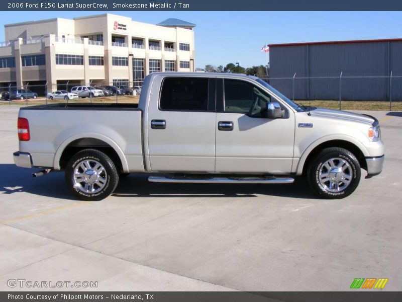 Smokestone Metallic / Tan 2006 Ford F150 Lariat SuperCrew