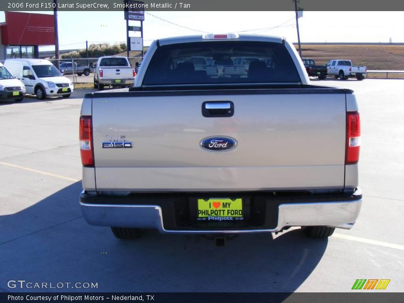 Smokestone Metallic / Tan 2006 Ford F150 Lariat SuperCrew