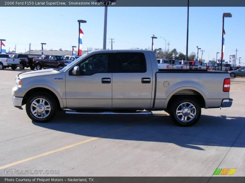 Smokestone Metallic / Tan 2006 Ford F150 Lariat SuperCrew