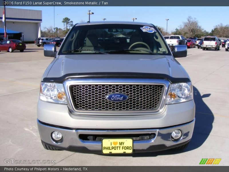 Smokestone Metallic / Tan 2006 Ford F150 Lariat SuperCrew