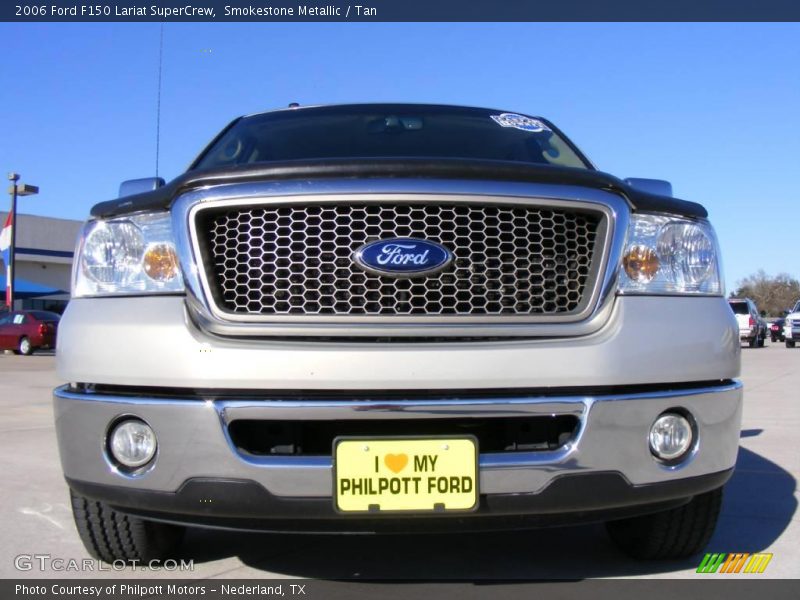 Smokestone Metallic / Tan 2006 Ford F150 Lariat SuperCrew