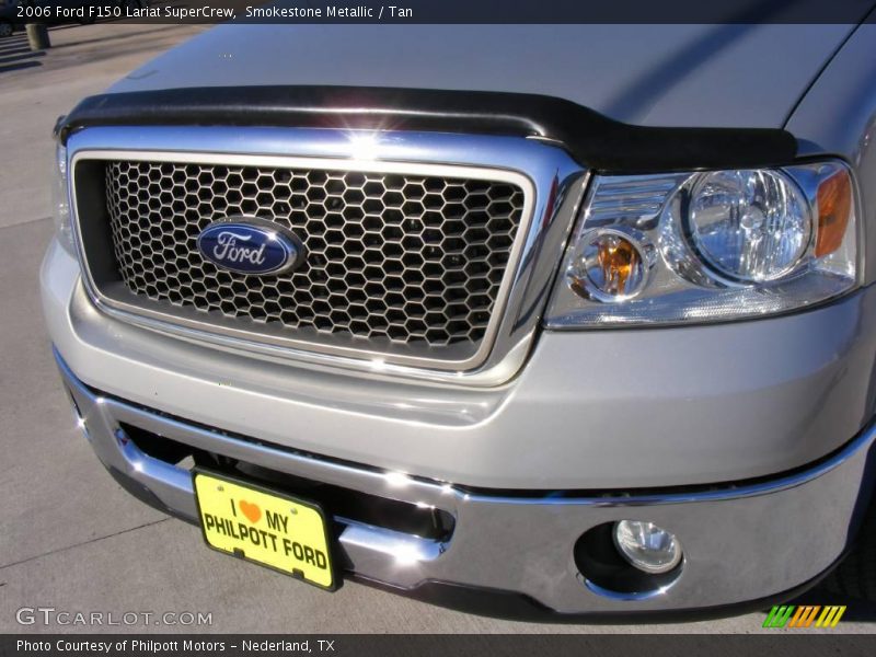 Smokestone Metallic / Tan 2006 Ford F150 Lariat SuperCrew