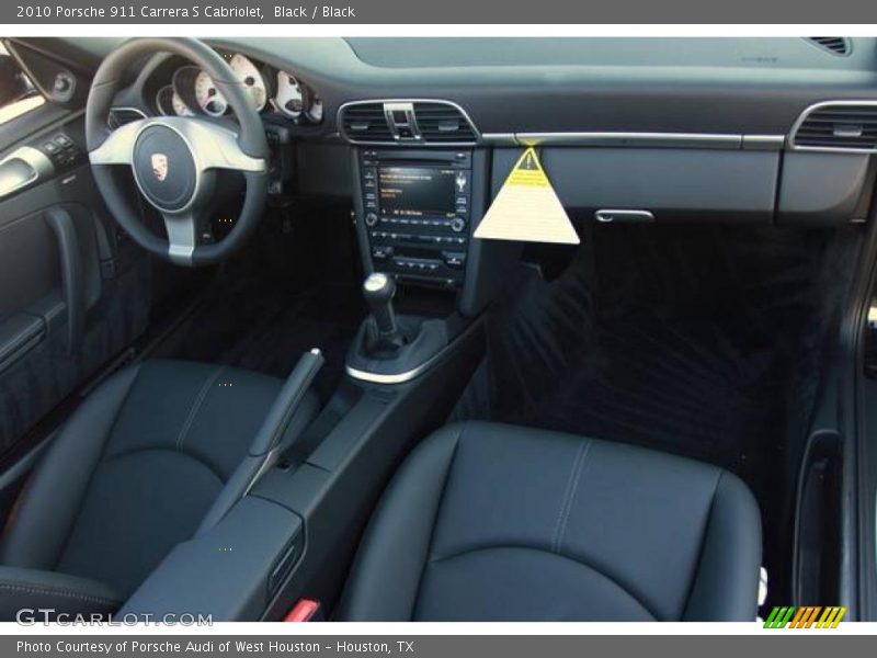 Black / Black 2010 Porsche 911 Carrera S Cabriolet