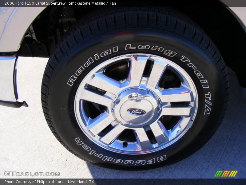 Smokestone Metallic / Tan 2006 Ford F150 Lariat SuperCrew