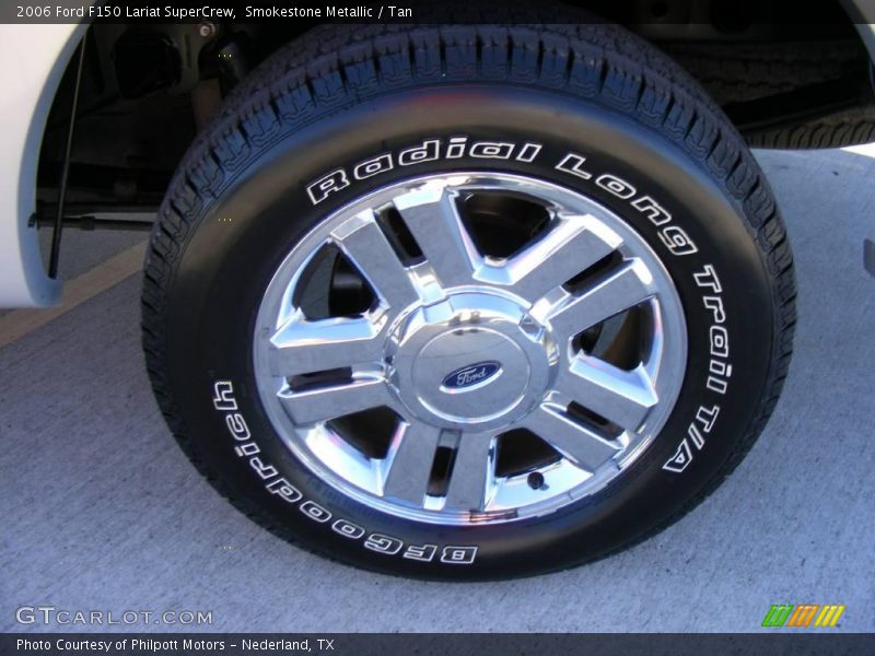 Smokestone Metallic / Tan 2006 Ford F150 Lariat SuperCrew
