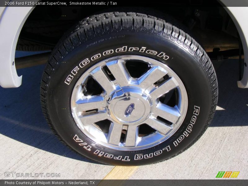 Smokestone Metallic / Tan 2006 Ford F150 Lariat SuperCrew