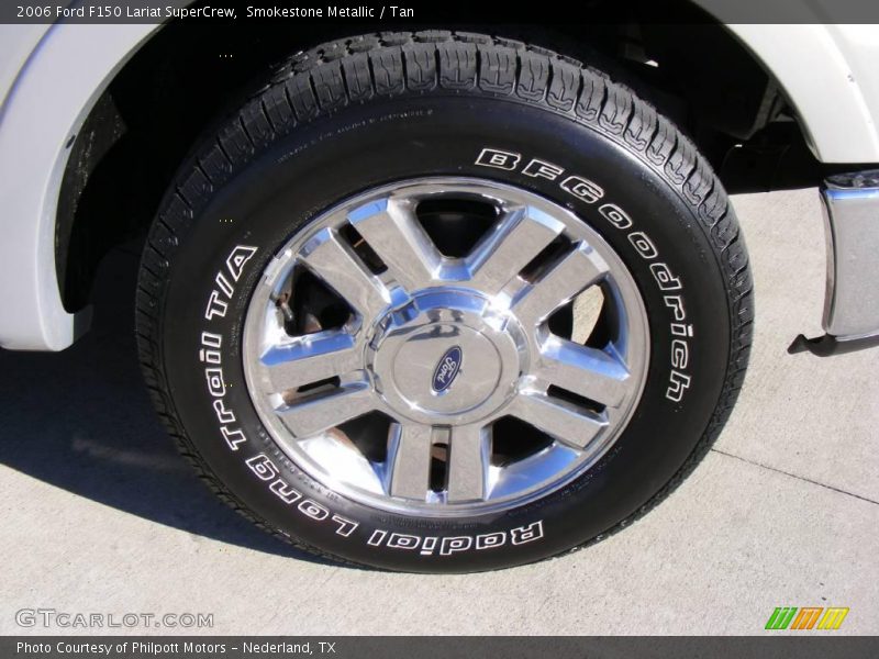 Smokestone Metallic / Tan 2006 Ford F150 Lariat SuperCrew