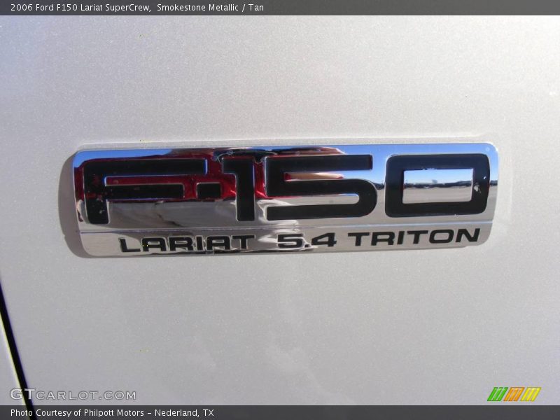 Smokestone Metallic / Tan 2006 Ford F150 Lariat SuperCrew