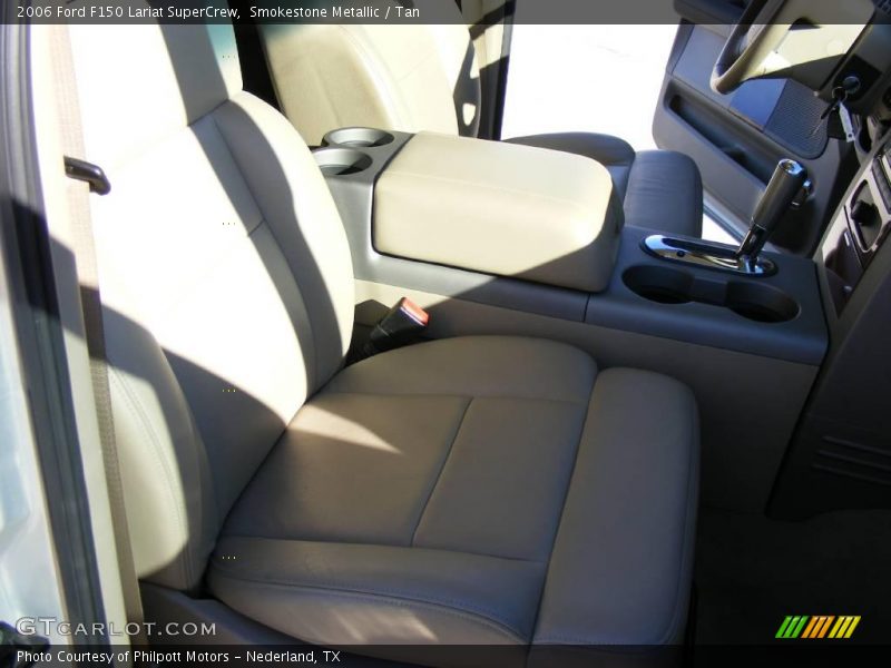 Smokestone Metallic / Tan 2006 Ford F150 Lariat SuperCrew