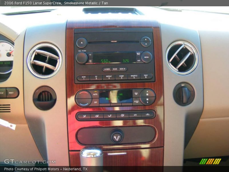Smokestone Metallic / Tan 2006 Ford F150 Lariat SuperCrew