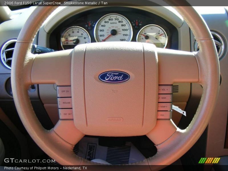 Smokestone Metallic / Tan 2006 Ford F150 Lariat SuperCrew