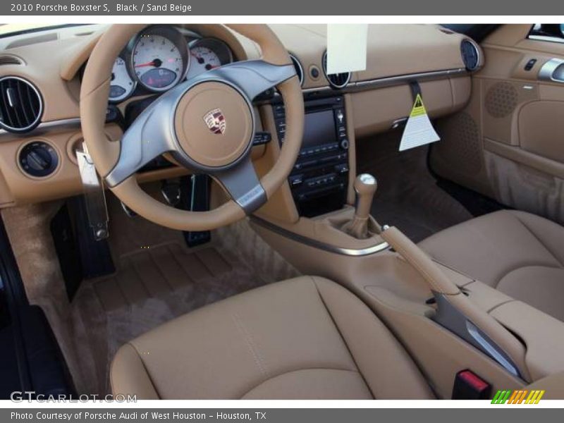 Black / Sand Beige 2010 Porsche Boxster S