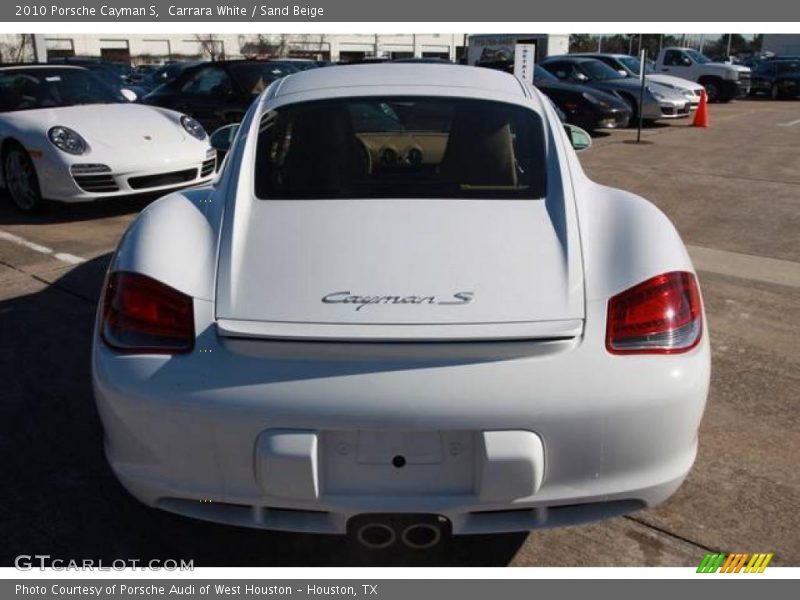 Carrara White / Sand Beige 2010 Porsche Cayman S