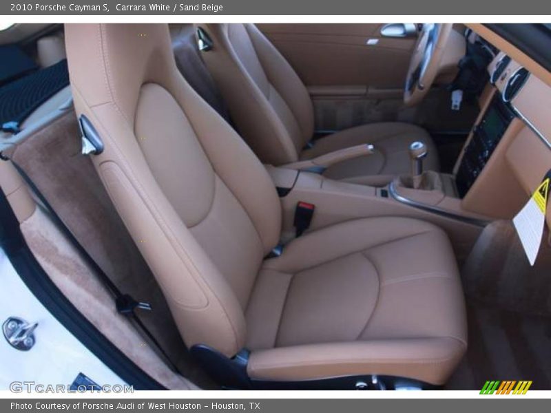 Carrara White / Sand Beige 2010 Porsche Cayman S