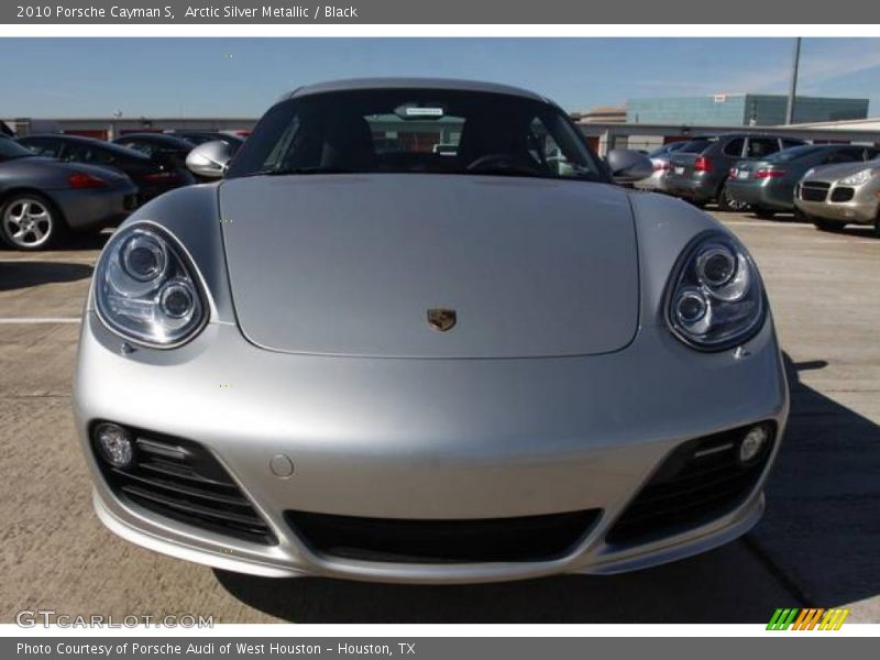 Arctic Silver Metallic / Black 2010 Porsche Cayman S