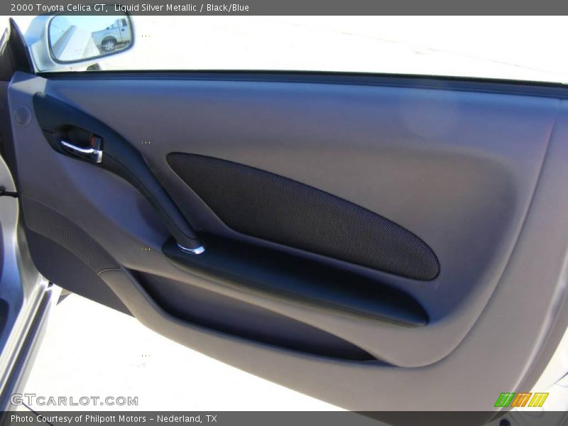 Liquid Silver Metallic / Black/Blue 2000 Toyota Celica GT