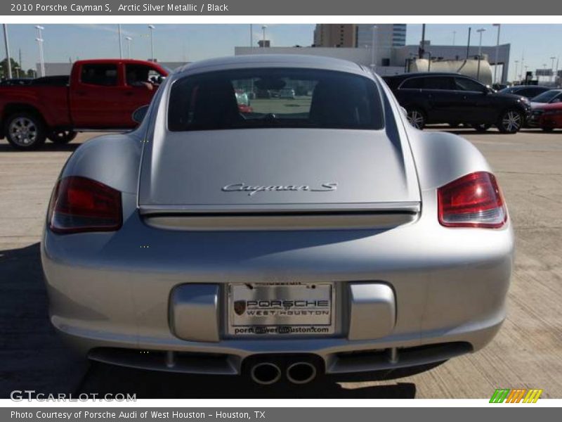 Arctic Silver Metallic / Black 2010 Porsche Cayman S