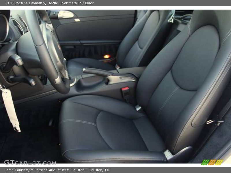 Arctic Silver Metallic / Black 2010 Porsche Cayman S