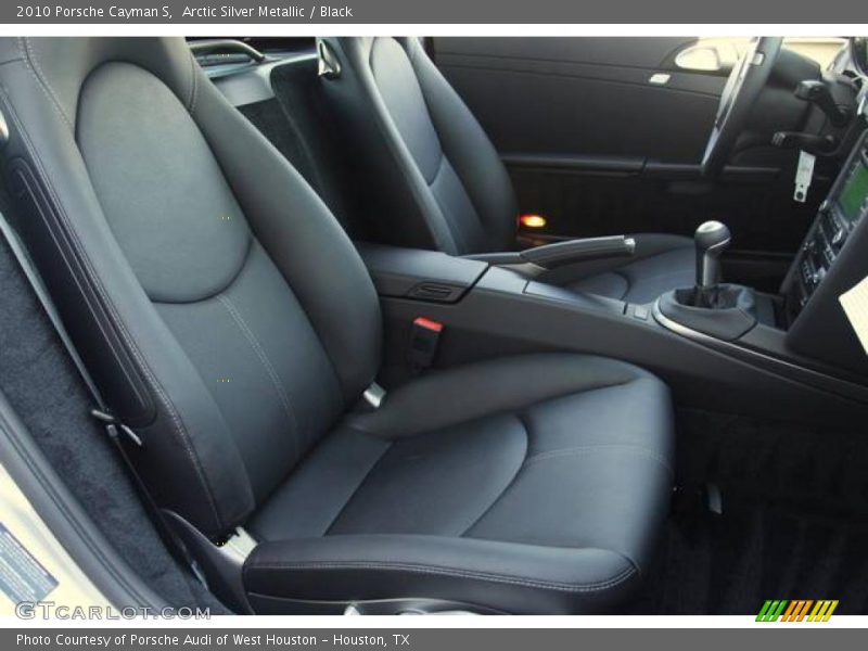 Arctic Silver Metallic / Black 2010 Porsche Cayman S