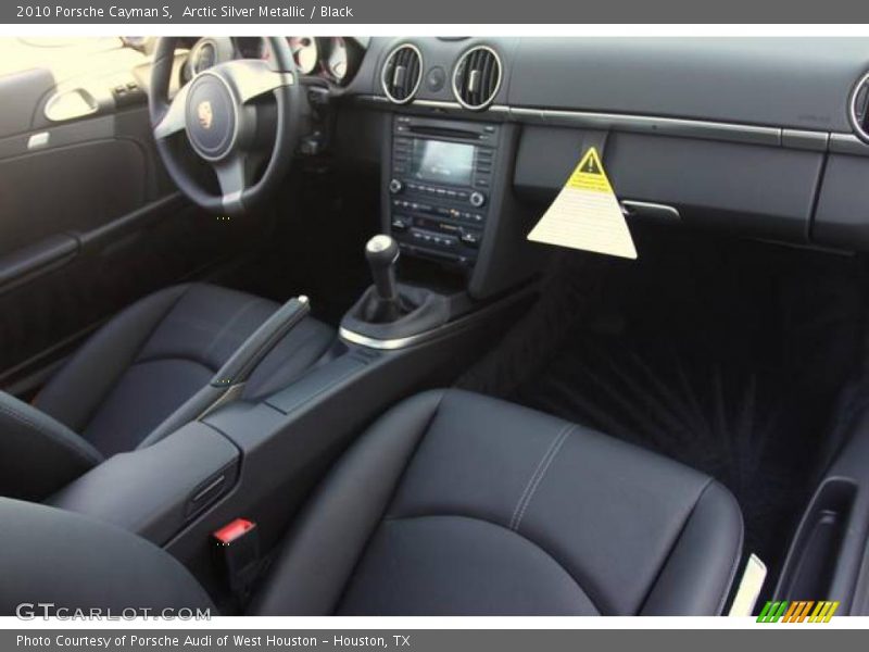 Arctic Silver Metallic / Black 2010 Porsche Cayman S