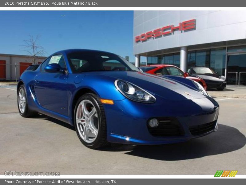 Aqua Blue Metallic / Black 2010 Porsche Cayman S