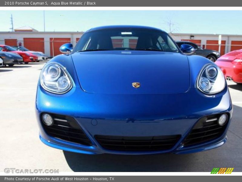 Aqua Blue Metallic / Black 2010 Porsche Cayman S