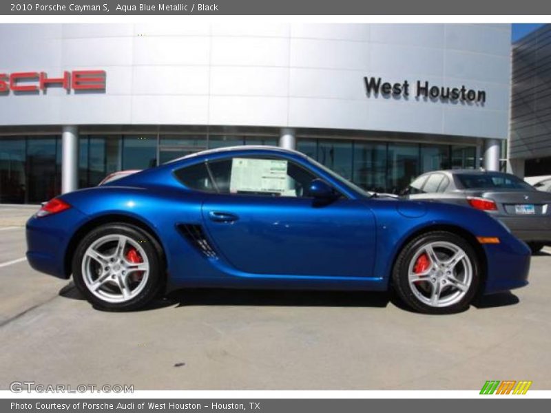 Aqua Blue Metallic / Black 2010 Porsche Cayman S