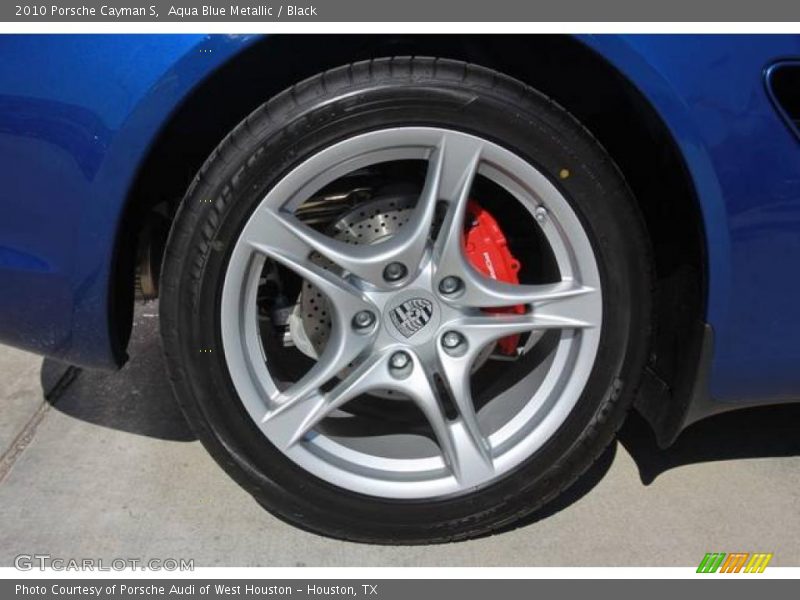 Aqua Blue Metallic / Black 2010 Porsche Cayman S