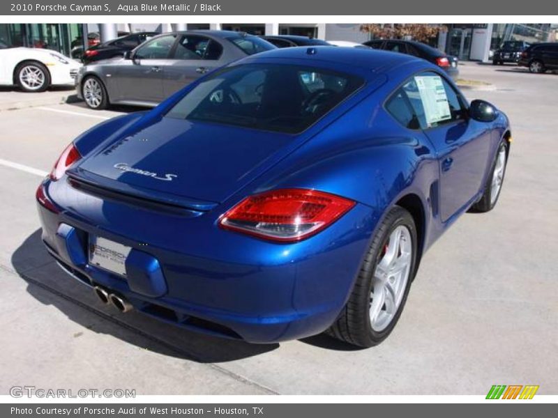 Aqua Blue Metallic / Black 2010 Porsche Cayman S