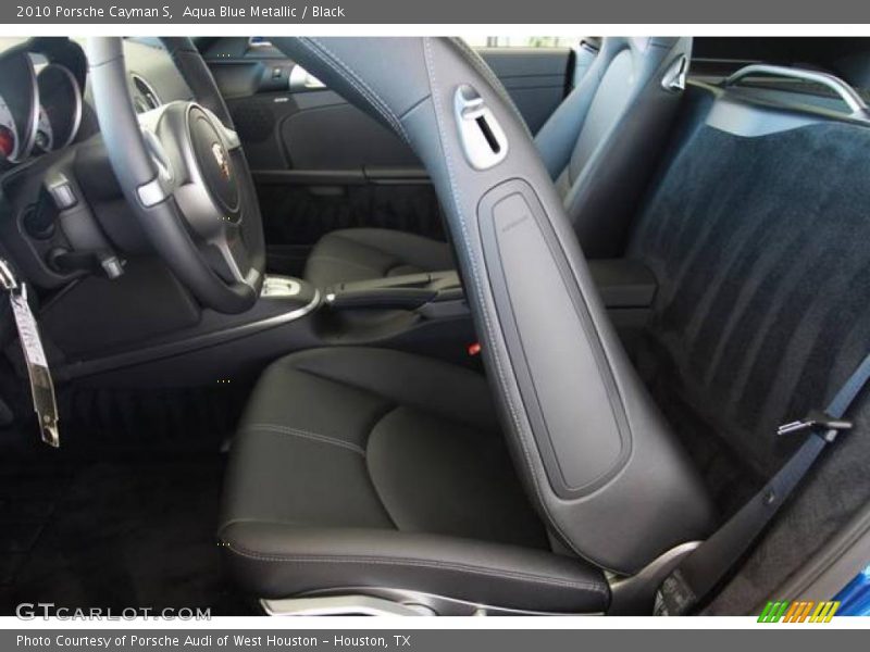 Aqua Blue Metallic / Black 2010 Porsche Cayman S