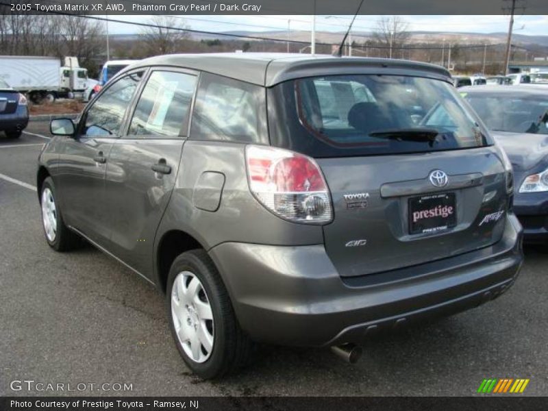 Phantom Gray Pearl / Dark Gray 2005 Toyota Matrix XR AWD