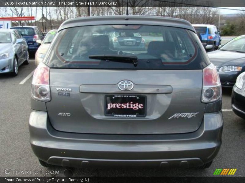 Phantom Gray Pearl / Dark Gray 2005 Toyota Matrix XR AWD