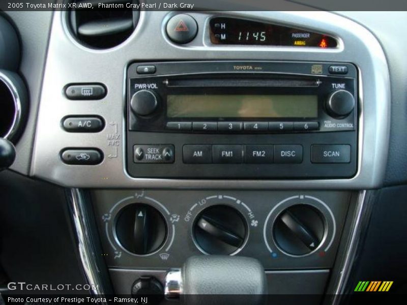Phantom Gray Pearl / Dark Gray 2005 Toyota Matrix XR AWD