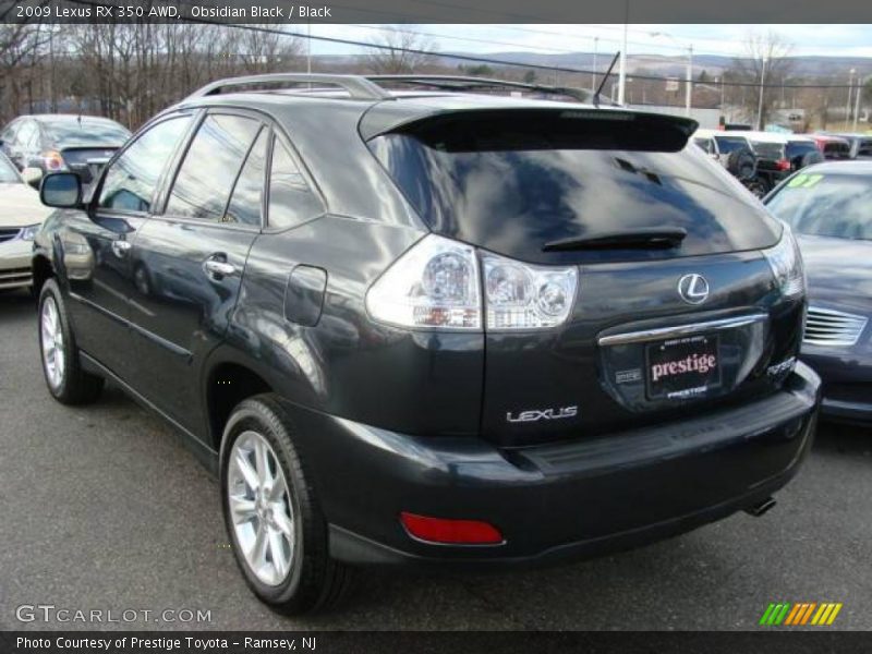 Obsidian Black / Black 2009 Lexus RX 350 AWD