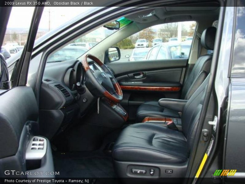 Obsidian Black / Black 2009 Lexus RX 350 AWD