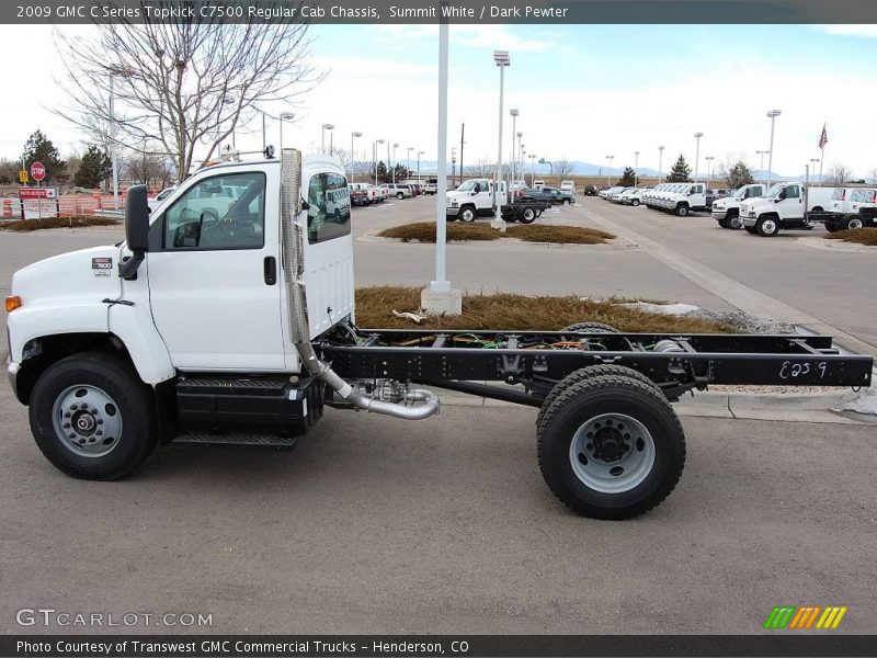Summit White / Dark Pewter 2009 GMC C Series Topkick C7500 Regular Cab Chassis