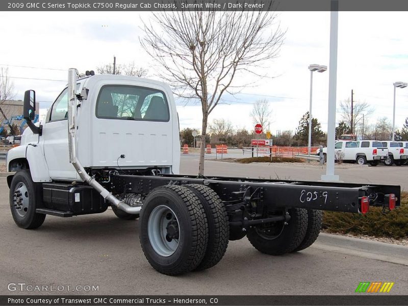 Summit White / Dark Pewter 2009 GMC C Series Topkick C7500 Regular Cab Chassis