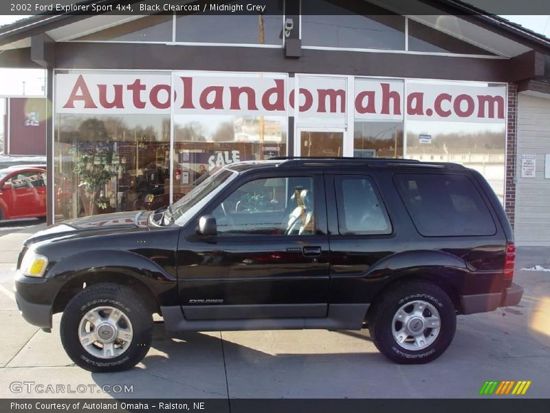 Black Clearcoat / Midnight Grey 2002 Ford Explorer Sport 4x4