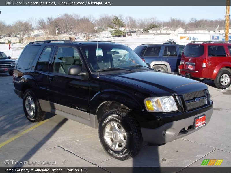 Black Clearcoat / Midnight Grey 2002 Ford Explorer Sport 4x4