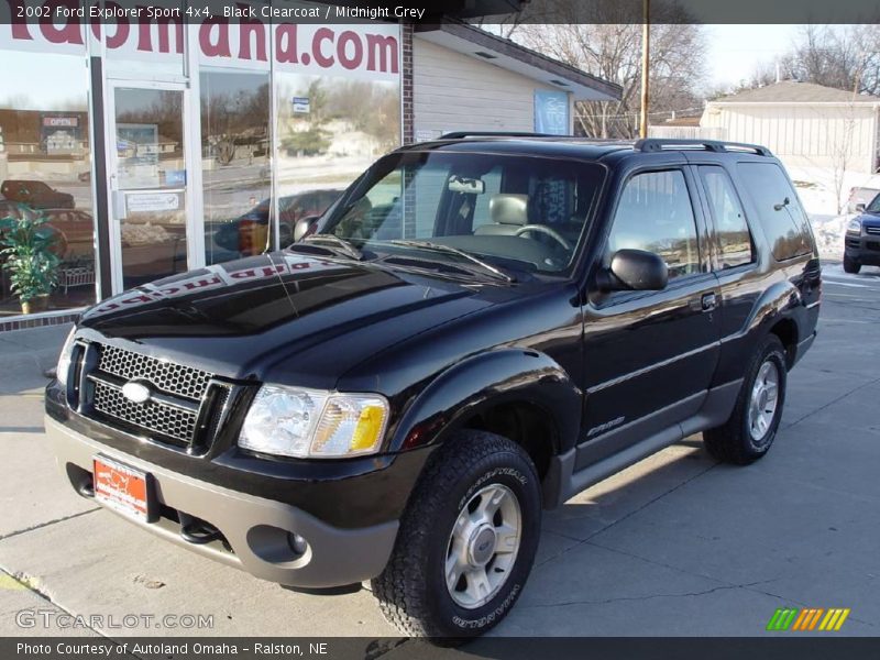 Black Clearcoat / Midnight Grey 2002 Ford Explorer Sport 4x4