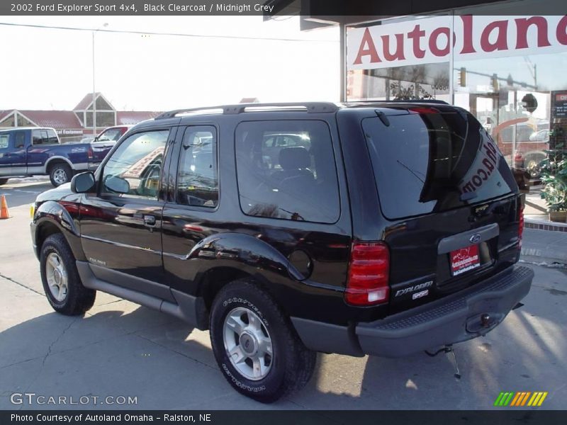 Black Clearcoat / Midnight Grey 2002 Ford Explorer Sport 4x4